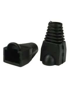 Fusion Cat5e RJ45 Plug Boots Black Pkt 100