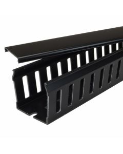 Betaduct Closed Slot Trunking Black 100mm W x 75mm H