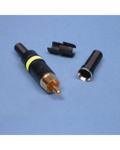 RCA Phono Gold Plated Plug Yellow