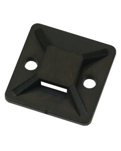 Cable Tie Cradle 19mm Sq. Black Pk 100