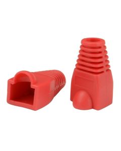 Fusion Cat5e RJ45 Cable Boot Red Pkt 100