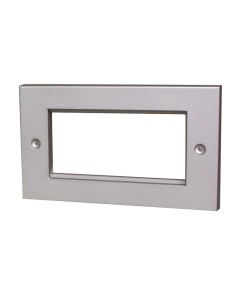 Satin Chrome Faceplate Double Gang