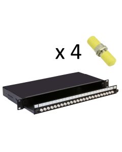 Fusion Sliding Patch Panel ST Singlemode - 4 Adaptor