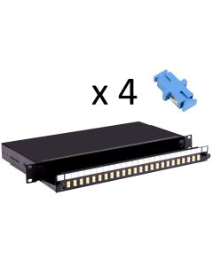 Fusion Sliding Patch Panel SC Singleimode - 4 Adaptor