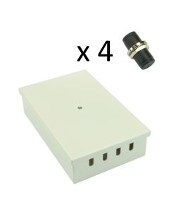 Tamperproof Fibre Wall Box FC Multimode 4 Adaptor