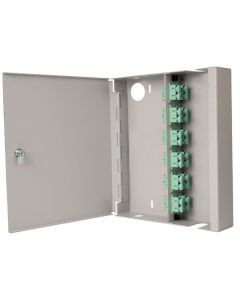 Wall Cab SC Duplex Multimode 4 Adaptor Sgl Door