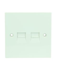 Fusion LJU 4/1A PSTN Double Outlet Flush Mount