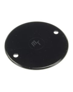 Round PVC Conduit Black Box Lid 65mm MCL1BK