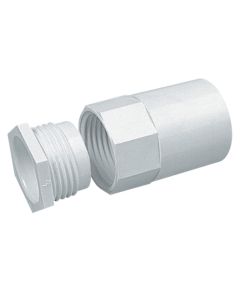 Round PVC Conduit White 20mm Back Box Adaptor MAB2WH