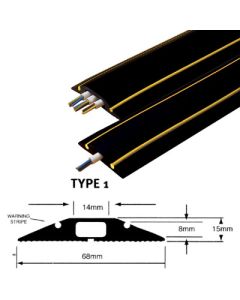 Hazard Control Cable Protector Type 1 3m Bk