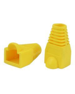 Fusion Cat5e RJ45 Cable Boot Yellow Pkt 100